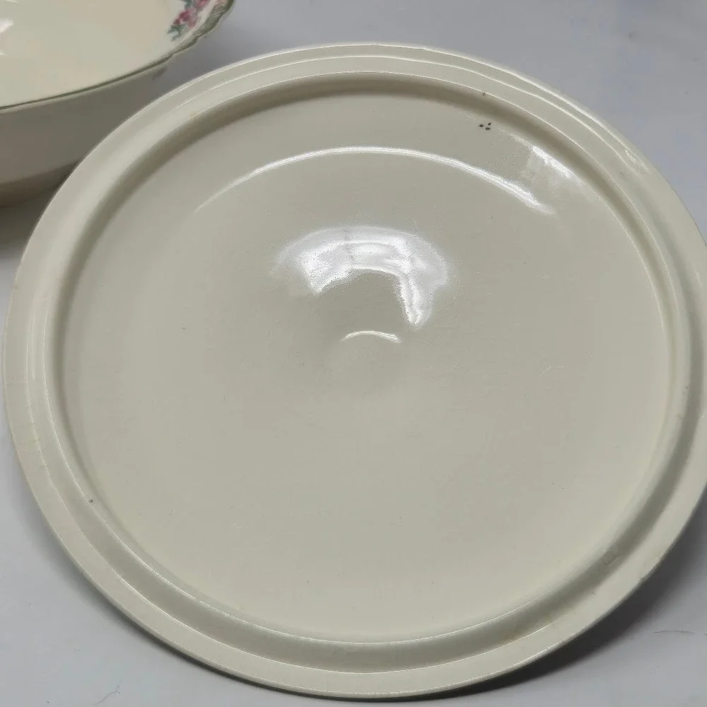Vintage Myott Staffordshire Indian Tree Round Covered Vegetable Dish Tureen 10